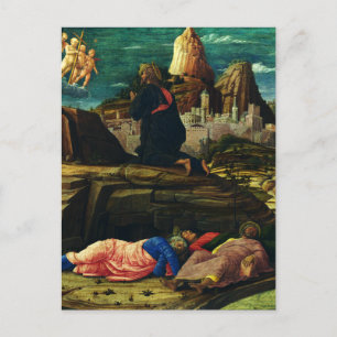 Jesus betet im Garten von Gethsemane Postkarte