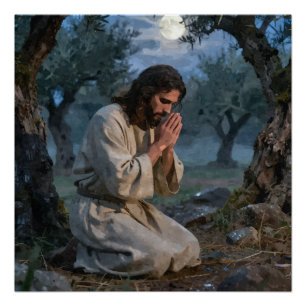 Jesus betet poster