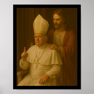 Jesus betet Trumps Präsident Trump Will, der Poster