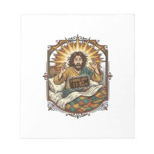 Jesus betrunken Online-Einkaufsbeleg Morgen danach Notizblock