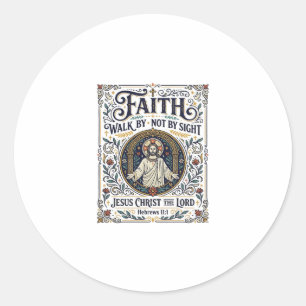 Jesus Bibel Journaling Schrift Kunst Shirt Christi Runder Aufkleber
