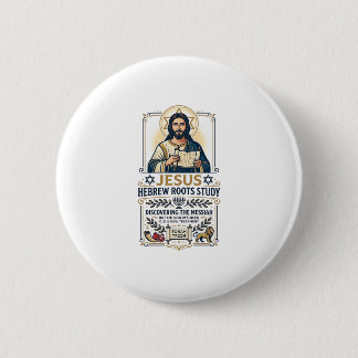 Jesus Bibel Sprachen Hebräisch Griechisch Nerd-Shi Button