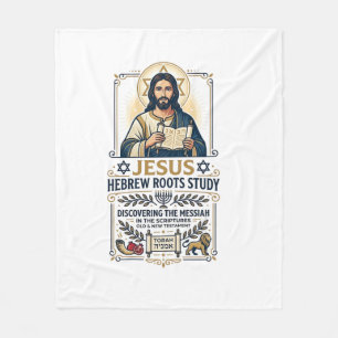 Jesus Bibel Sprachen Hebräisch Griechisch Nerd-Shi Fleecedecke