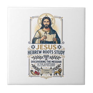 Jesus Bibel Sprachen Hebräisch Griechisch Nerd-Shi Fliese