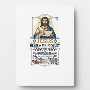 Jesus Bibel Sprachen Hebräisch Griechisch Nerd-Shi Fotoplatte