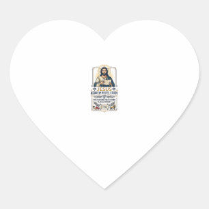 Jesus Bibel Sprachen Hebräisch Griechisch Nerd-Shi Herz-Aufkleber