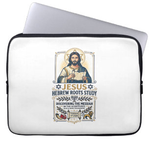 Jesus Bibel Sprachen Hebräisch Griechisch Nerd-Shi Laptopschutzhülle
