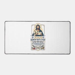 Jesus Bibel Sprachen Hebräisch Griechisch Nerd-Shi Schreibtischunterlage