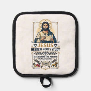 Jesus Bibel Sprachen Hebräisch Griechisch Nerd-Shi Topflappen