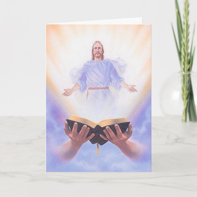Jesus Bible Grußkarte Karte (Vorderseite)