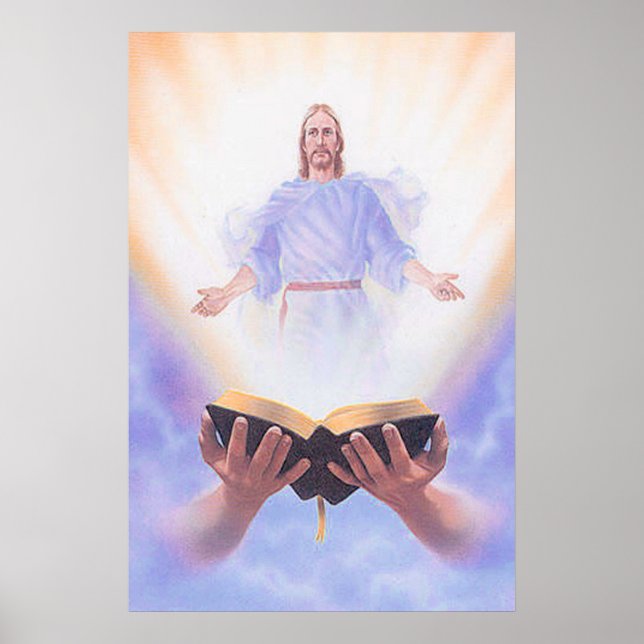 Jesus Bible Vintage Poster (Vorne)