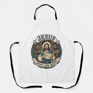 Jesus Bibliothekskartenarchiv Jesus Bibliothekskar Schürze