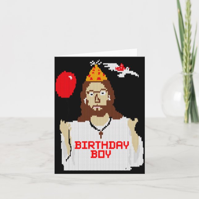 Jesus Birthday Boy Christmas Essential T Shirt  Karte (Vorderseite)