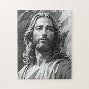 Jesus Black and White Puzzle