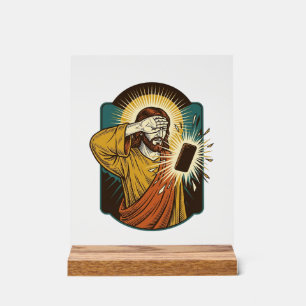 Jesus blendet die maximale Helligkeit des Telefons Acrylschild