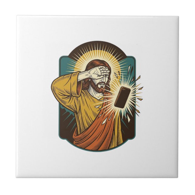 Jesus blendet die maximale Helligkeit des Telefons Fliese (Vorderseite)
