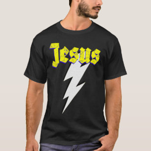 Jesus blitzt Bolt Gods Sohn für alle Menschheit T-Shirt
