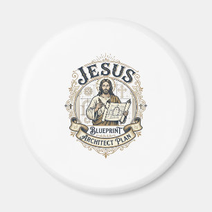 Jesus Blueprint Architekt Plan Jesus Blueprint Arc Magnet