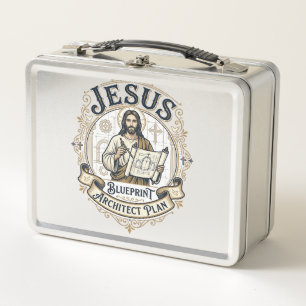 Jesus Blueprint Architekt Plan Jesus Blueprint Arc Metall Brotdose