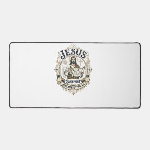 Jesus Blueprint Architekt Plan Jesus Blueprint Arc Schreibtischunterlage