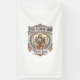 Jesus Blumenladen Glaubensschild Jesus Blumenladen Banner