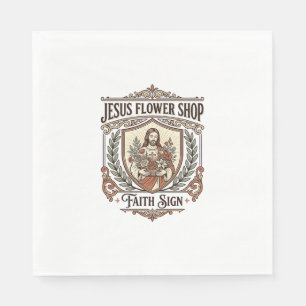 Jesus Blumenladen Glaubensschild Jesus Blumenladen Serviette