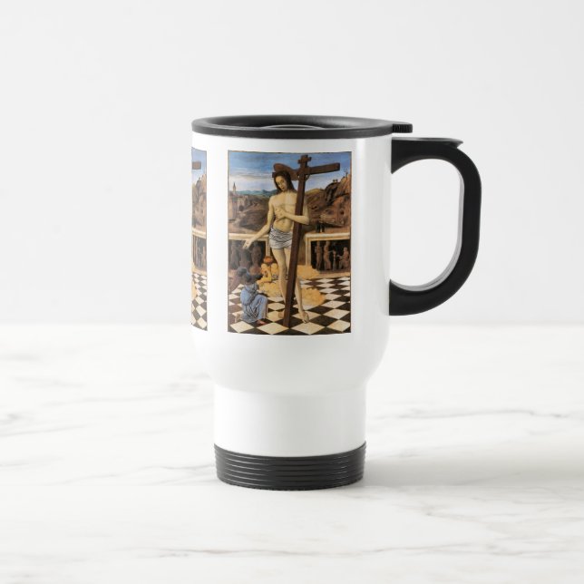 Jesus Blut des Erlösers Religiöse Kunst Reisebecher (Rechts)