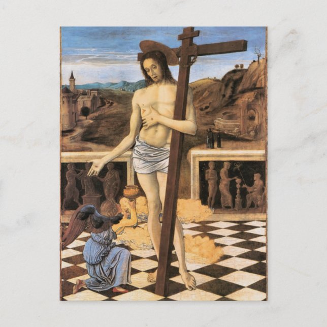 Jesus Blut des Erlösers Religiöse Postkarte (Vorderseite)