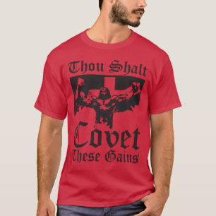 Jesus Bodybuilding Lifting Gains T-Shirt