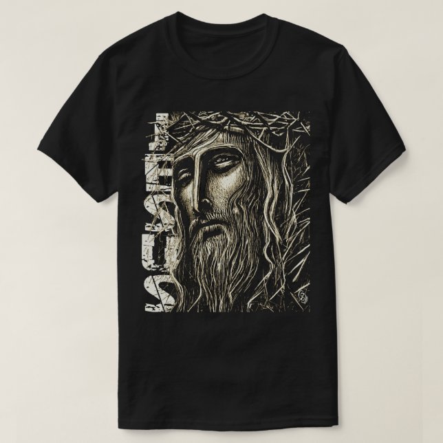 Jesus Bold Graphic T - Shirt (Design vorne)