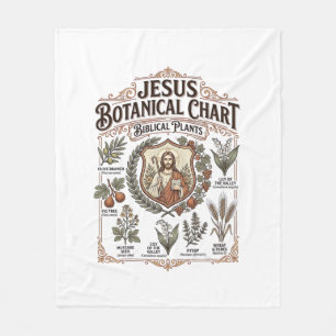 Jesus Botanischer Chart Biblische Pflanzen Jesus B Fleecedecke