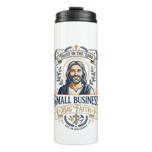 Jesus Boutique Kleinunternehmer-Shirt Christia Thermosbecher