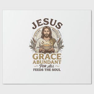 Jesus Bowling Vintage-Shirt Christliches Grafik_1 Geschenkpapier