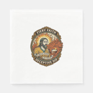 Jesus brennender Mund Super scharfe Party-Dip Humo Serviette
