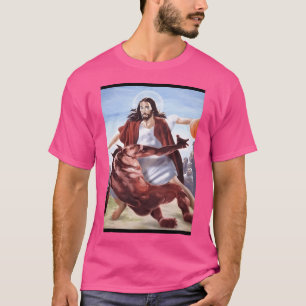 Jesus bricht die Knöchel des Satans T-Shirt