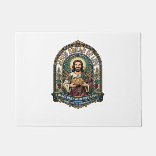 Jesus Brot des Lebens Jesus Brot Leben Bäckerei Ch Fußmatte