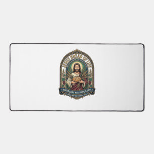 Jesus Brot des Lebens Jesus Brot Leben Bäckerei Ch Schreibtischunterlage