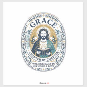 Jesus Buchclub Lesegemeinschaft Grafik T-Shirt Chr Aufkleber