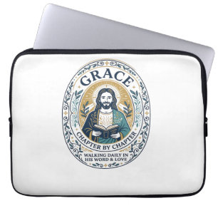 Jesus Buchclub Lesegemeinschaft Grafik T-Shirt Chr Laptopschutzhülle