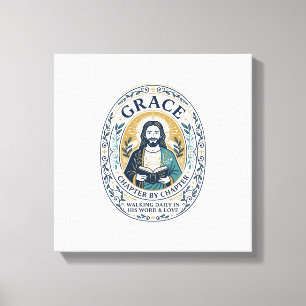 Jesus Buchclub Lesegemeinschaft Grafik T-Shirt Chr Leinwanddruck