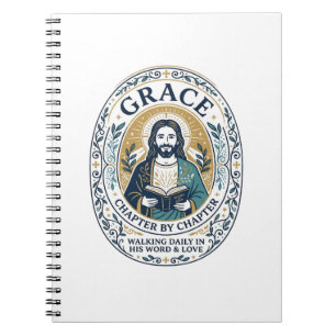 Jesus Buchclub-Lesegemeinschaft Grafik T-Shirt Chr Notizblock