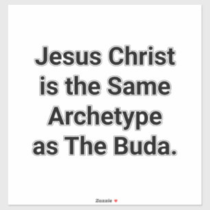 Jesus & Buda Derselbe Hankamer Artjunkhaus Frieden Aufkleber