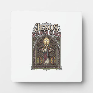 Jesus-Buntglas Jesus-Buntglas Kathedrale  Fotoplatte