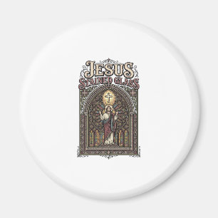 Jesus-Buntglas Jesus-Buntglas Kathedrale Magnet