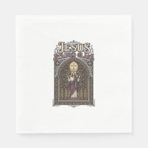 Jesus-Buntglas Jesus-Buntglas Kathedrale Serviette
