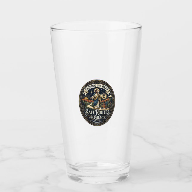 Jesus Busfahrer Transitmitarbeiter Shirt Glaube ba Glas (Vorderseite)