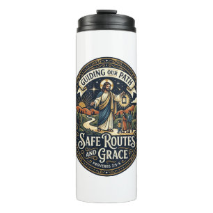 Jesus Busfahrer Transitmitarbeiter Shirt Glaube Ba Thermosbecher