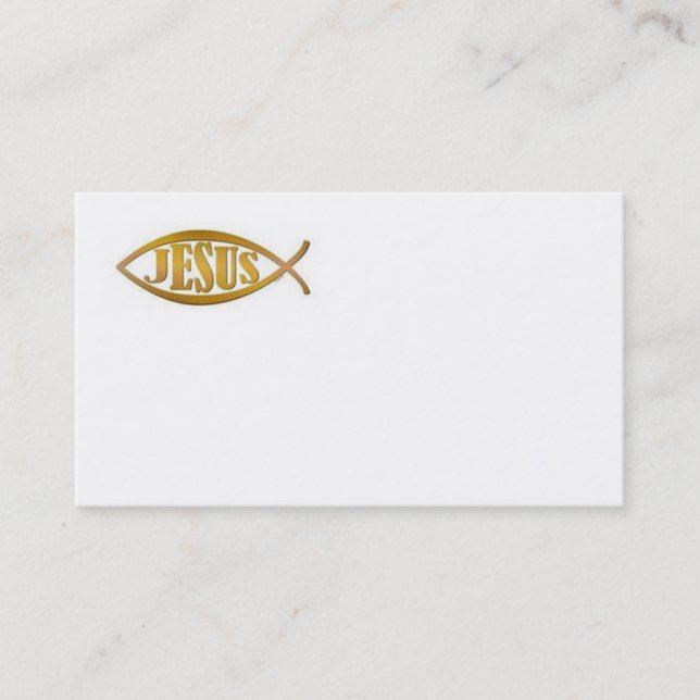 JESUS BUSINESS CARD CHRISTLICH VISITENKARTE (Vorderseite)