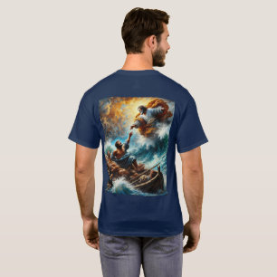 Jésus calme la tempête - T-shirt inspiré de la foi