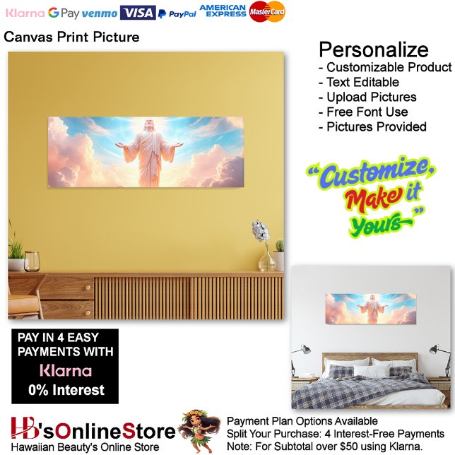 Jesus Canvas Print Picture 23 Leinwanddruck (Jesus Beautiful Clouds Rising Canvas Print Picture 23.)